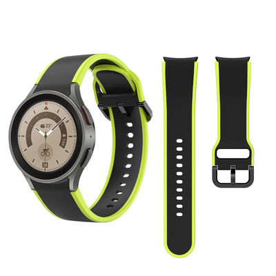 Samsung Galaxy Watch 5 40 mm 44 mm Bracelet en silicone avec bande de conception à double face Largeur 20 mm
