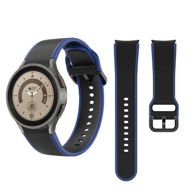 Samsung Galaxy Watch 5 40 mm 44 mm Bracelet en silicone avec bande de conception à double face Largeur 20 mm