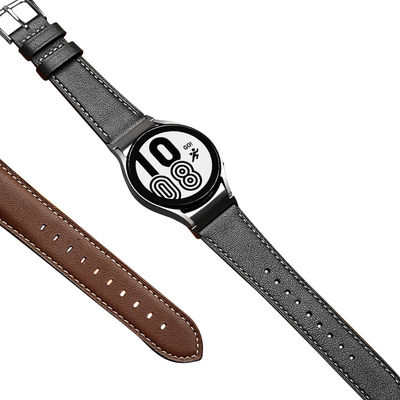 Ceinture de montre en cuir de 20 mm pour Samsung Galaxy Watch 4