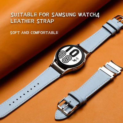 Ceinture de montre en cuir de 20 mm pour Samsung Galaxy Watch 4