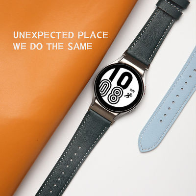 Ceinture de montre en cuir de 20 mm pour Samsung Galaxy Watch 4