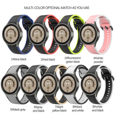 Bandes de silicone à double face pour Samsung Galaxy Watch 5 40 mm 44 mm 3 à 7 jours de livraison