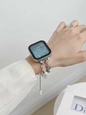 Bandes de bijoux en acier inoxydable pour Apple Watch série 8 7 6 5 4 3 2